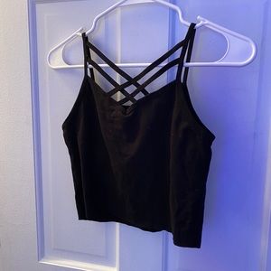Black strapy tank